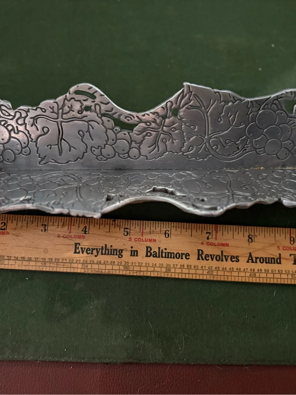 Vintage Pewter Cracker Holder